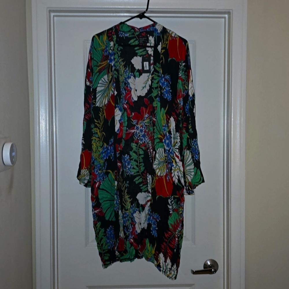Multicolor Flower Kimono